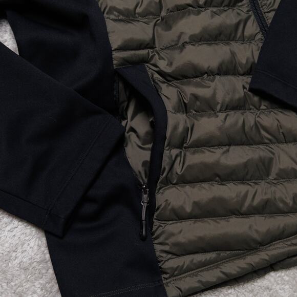 32 Degrees Heat Olive Green Black Mixed Media Full Zip Jacket Womens Size XXL - Picture 11 of 14
